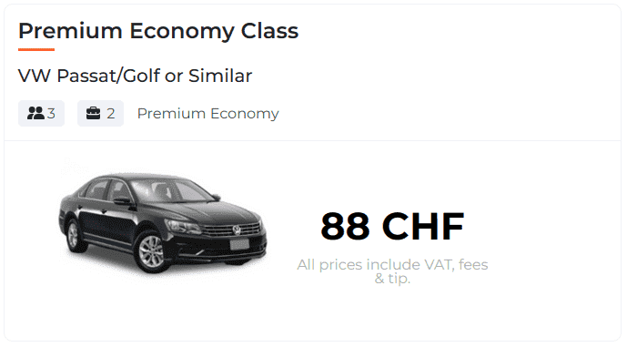 Premium Economy Car Class Transfer by Grandlane
